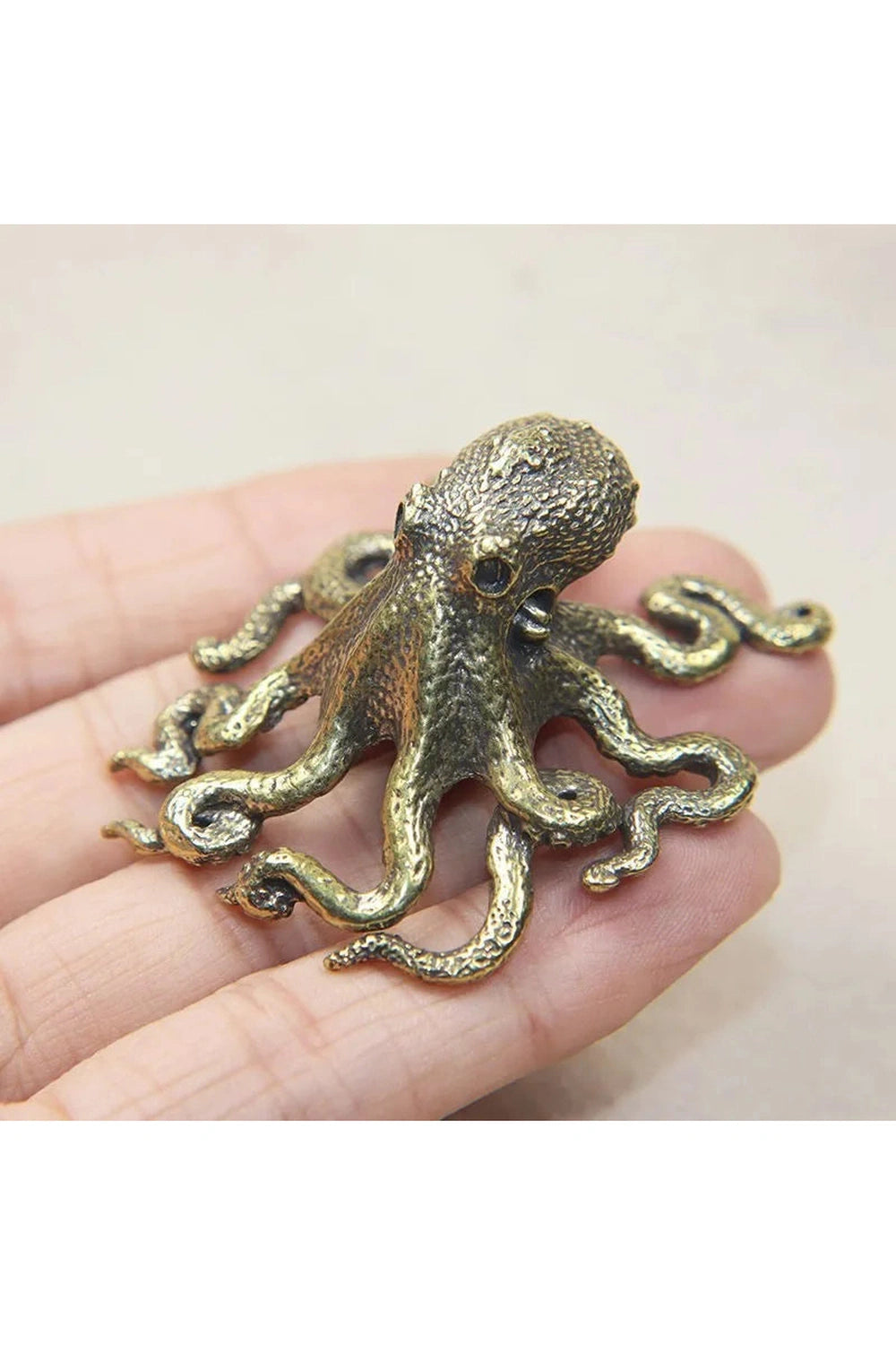 Brass Octopus Mini Figurine