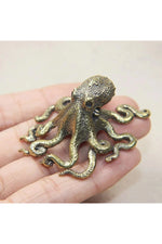 Brass Octopus Mini Figurine