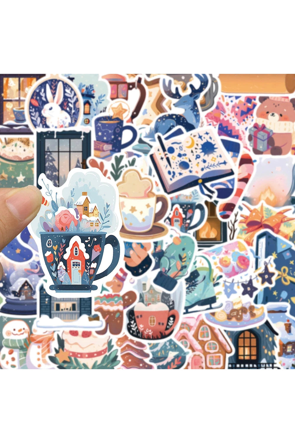 Winter Cartoon Scrapbooking Stickers