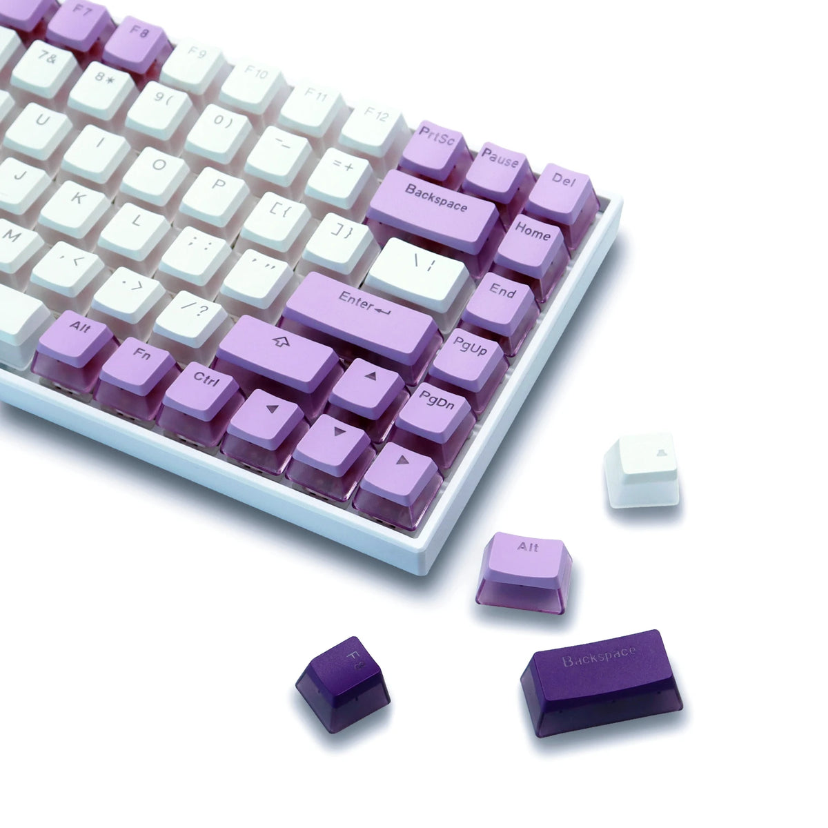 Backlit Pudding Keycaps