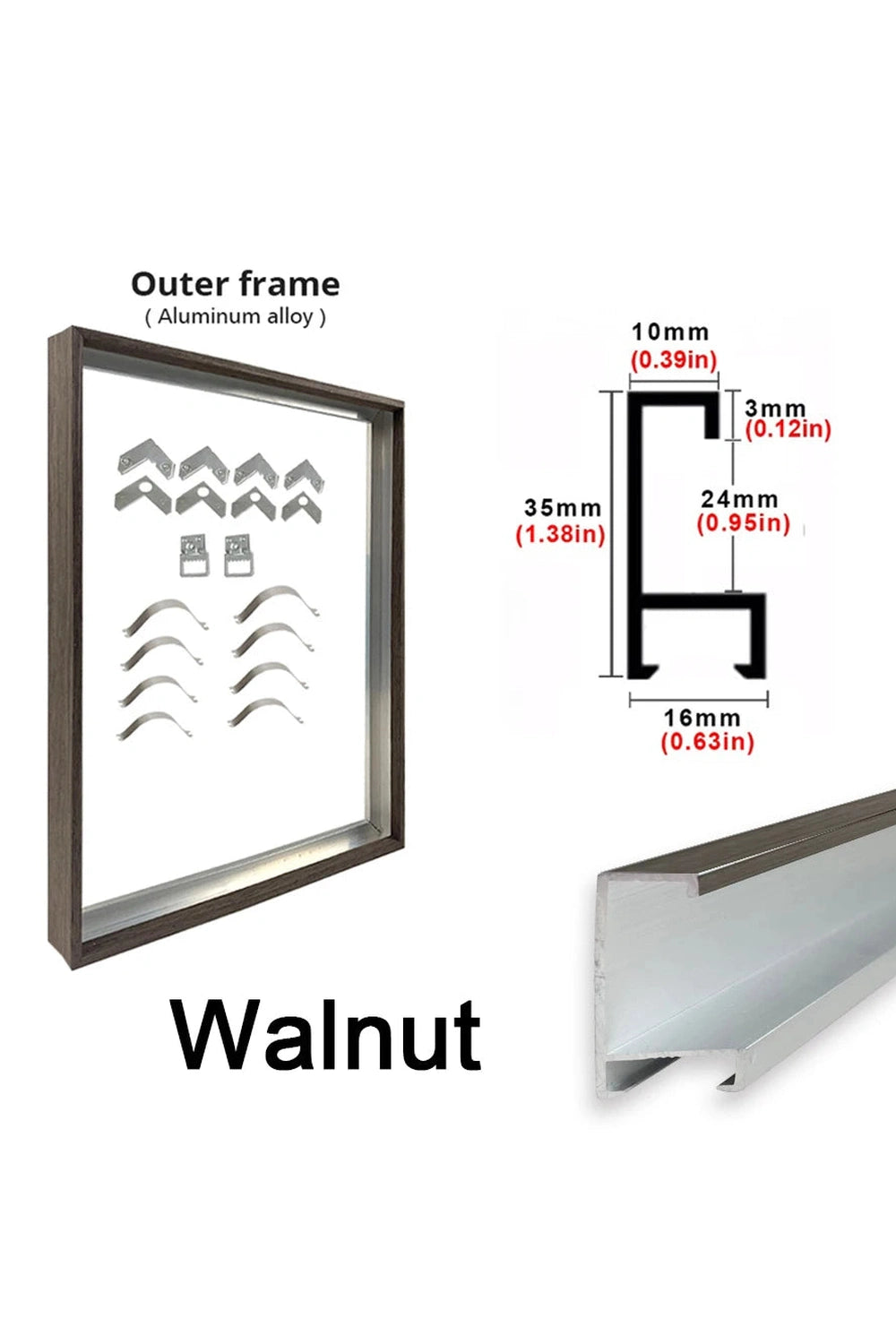 Multicolor Metal Art Frames