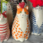 Whisker Bloom Cat Vases