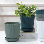 Modern Ribbed Plant Pots