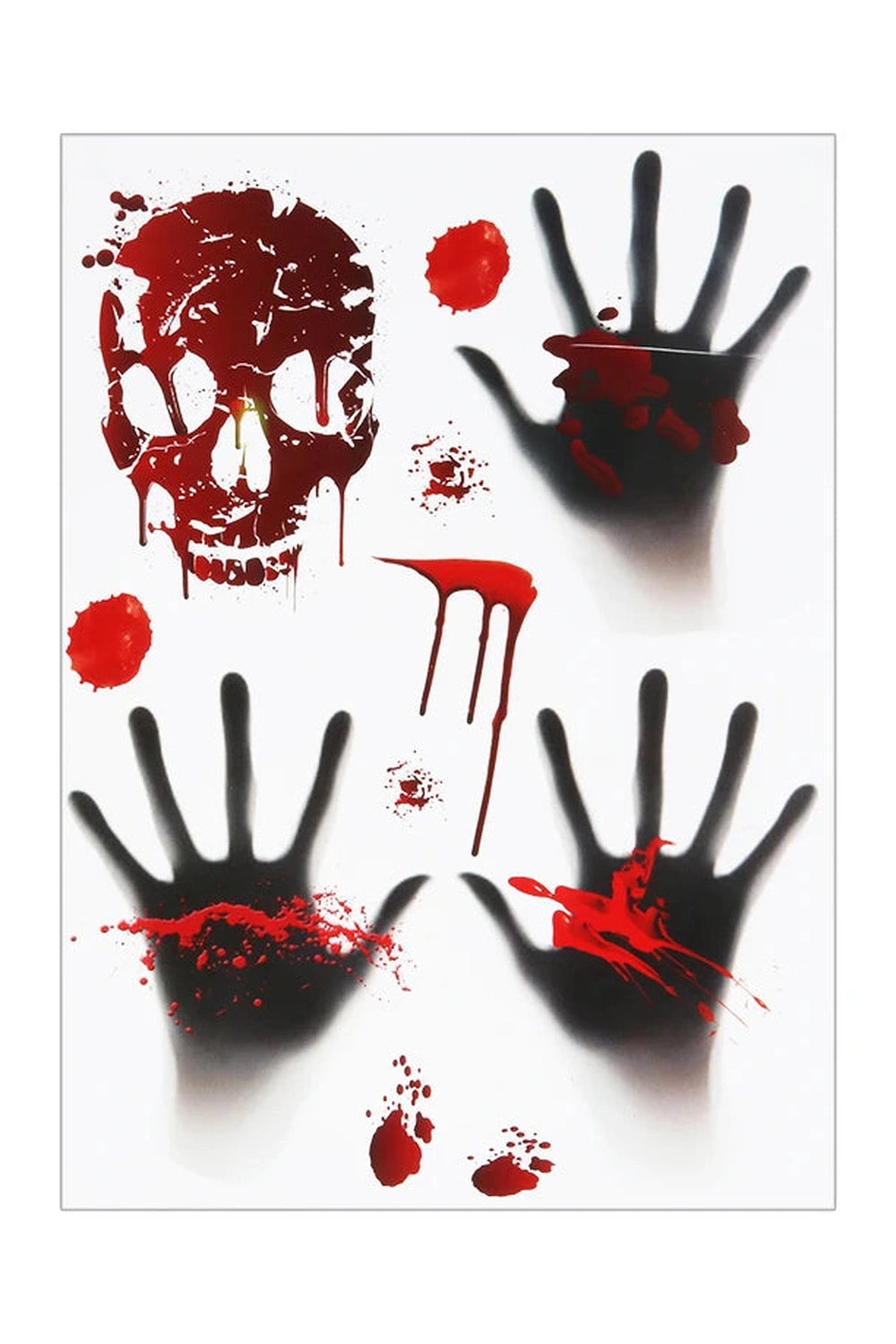 Blood Splatter Horror Wall Stickers