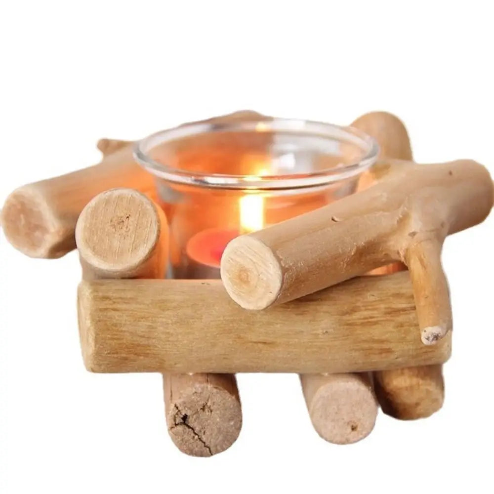 Earthy Woodland Candle Holder