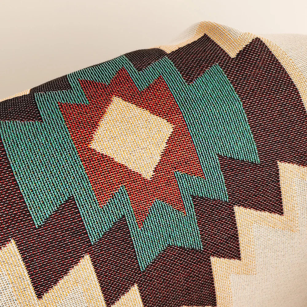 Southwest Geometric Woven Blanket