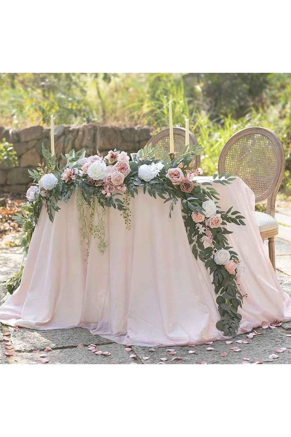 White Rose Wedding Garland