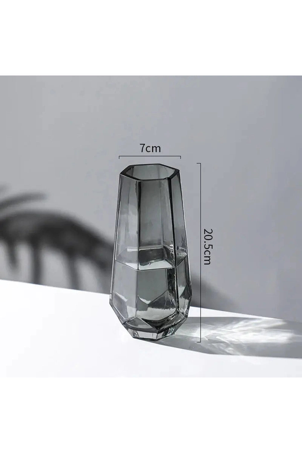 Transparent Glass Flower Vase