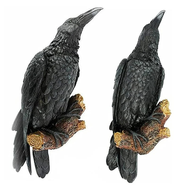 Gothic Raven Statue