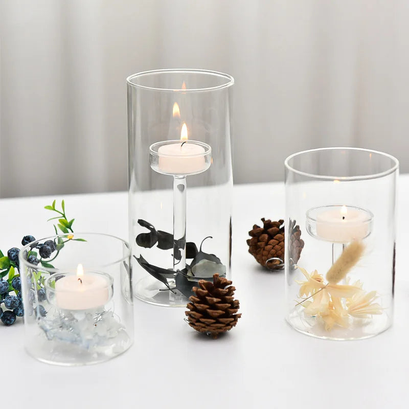 Enchanted Glow Floating Candle Holders