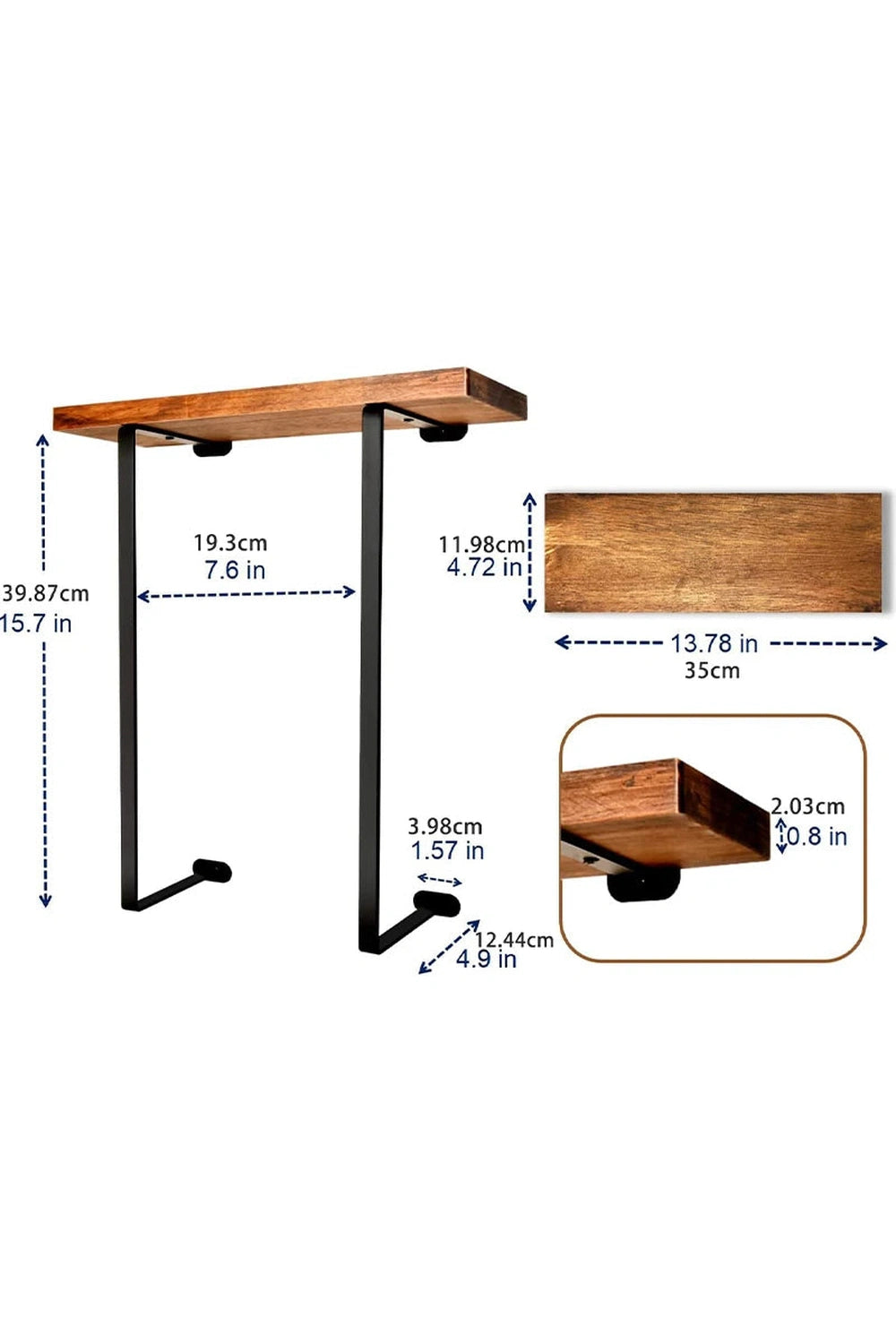 Rustic Loft Towel Shelf