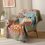 Trust in Yourself Boho Tapestry Blanket