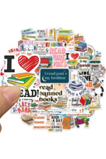 Vintage Reading Scrapbooking Stickers