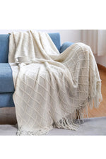 Rustic Diamond Weave Blanket