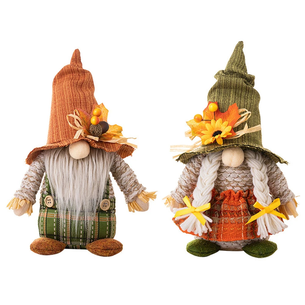 Autumn Harvest Gnome Figurines