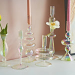 Coquette Iridescent Candle Holders