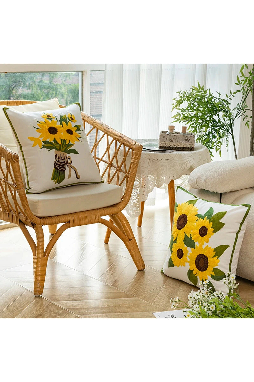 Sunflower Bouquet Cushion Covers