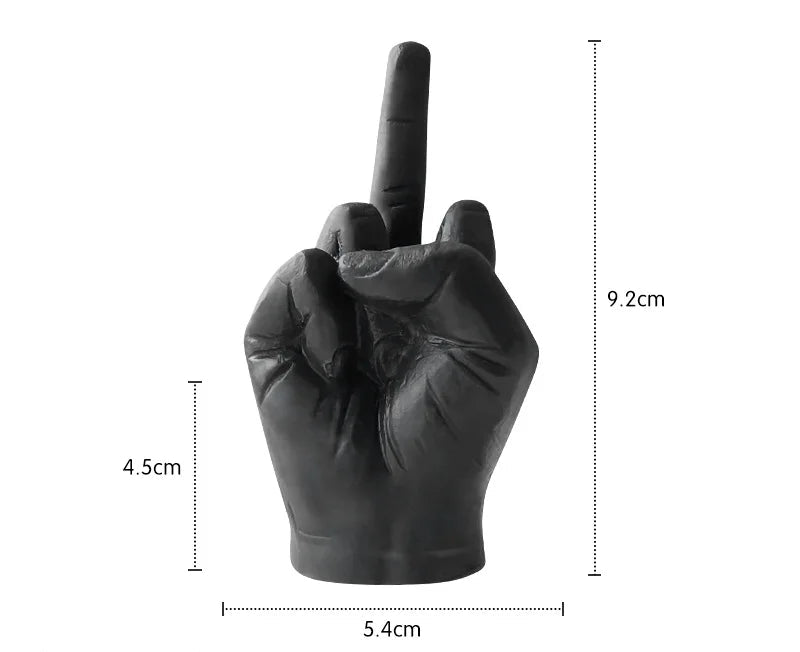 Rebel Flame Hand Gesture Candle