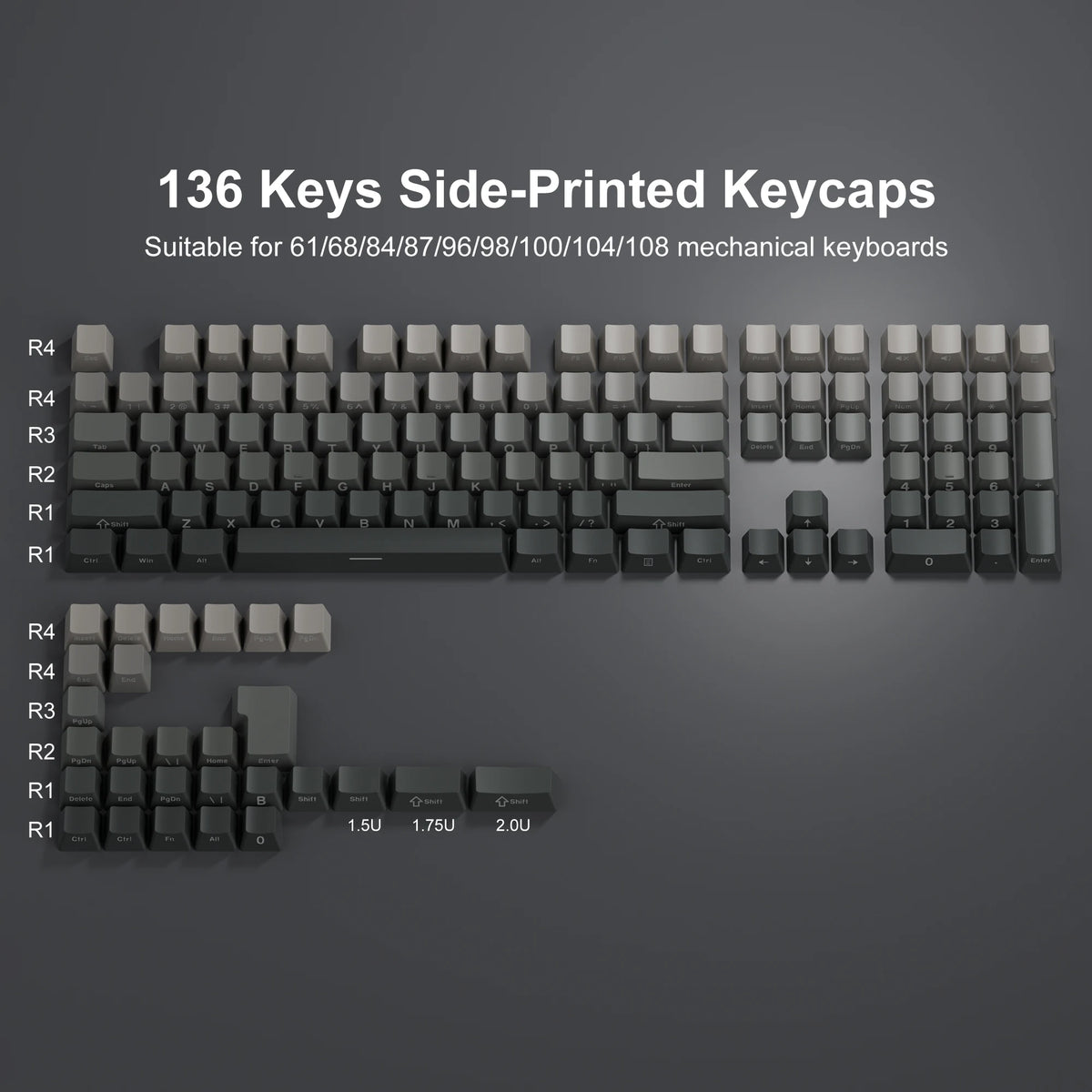 Black Berry Profile Keycaps