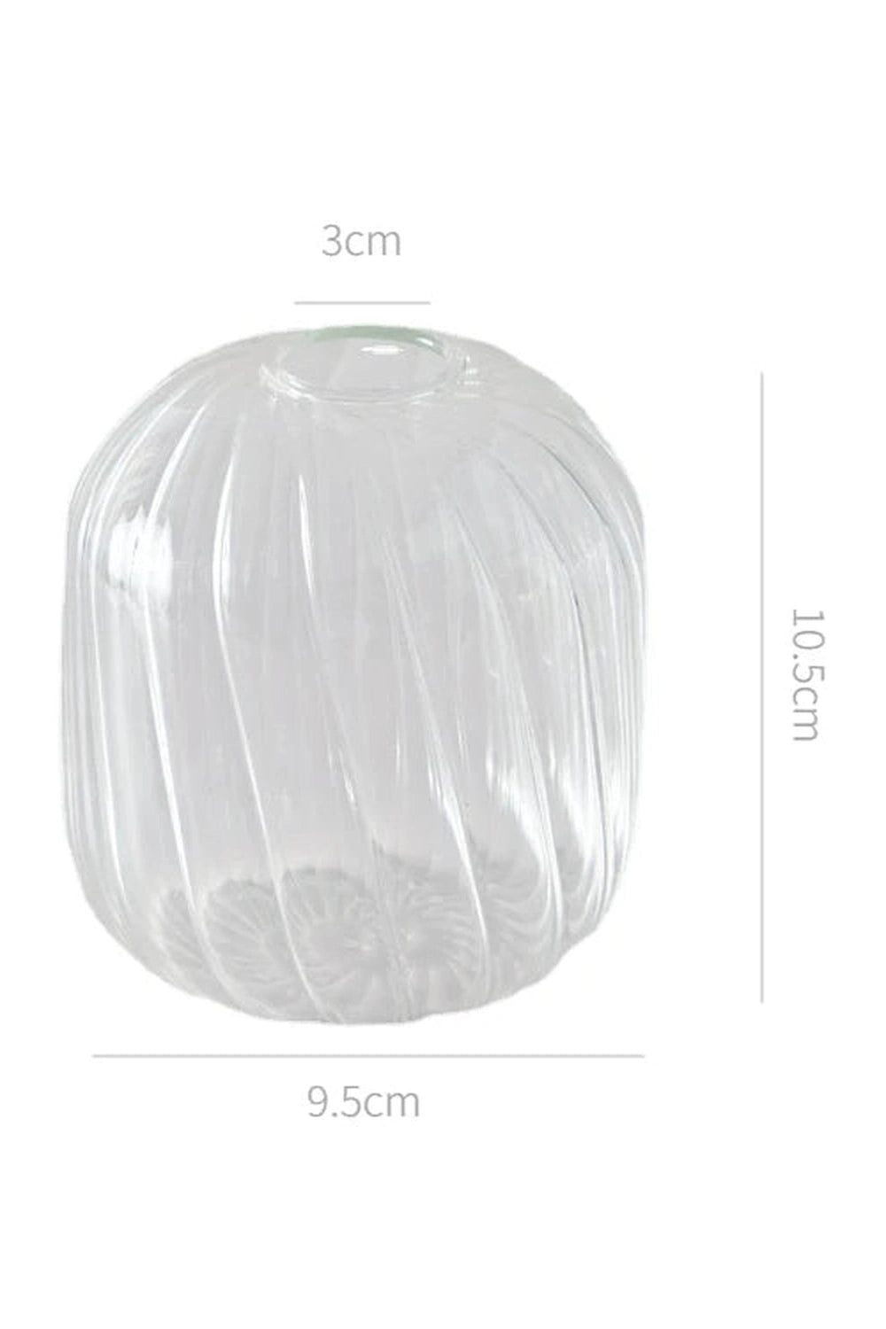 Clear Modern Glass Vase