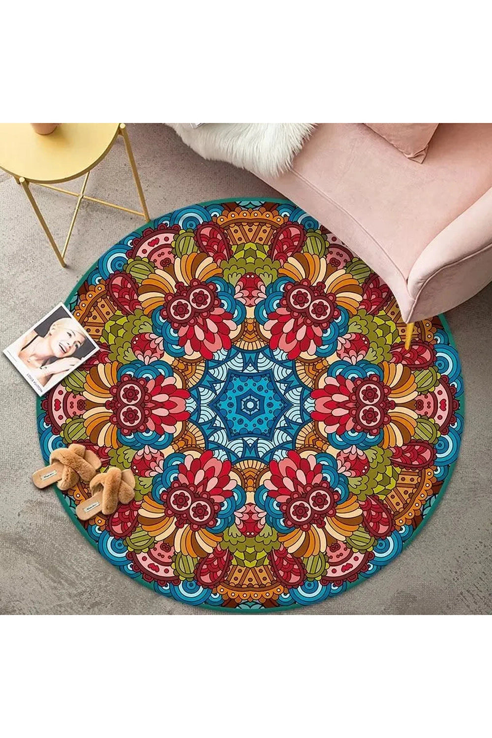 Bohemian Soft Round Rug