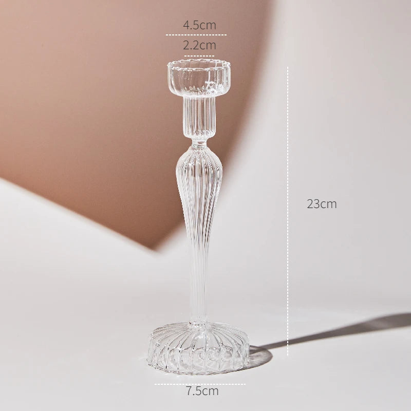 Crystal Aura Taper Candle Holders