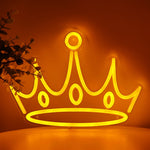 Yellow Crown Neon Sign