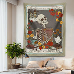 Mystical Skeleton Tarot Tapestry