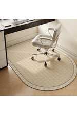 Study Computer Chair Floor Mat Non-slip Bedroom Carpet Living Room Large Rounded TPR Bottom Anti-slip Swivel Chairs Rug 의자 바닥 매트