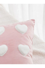 White Love Embroidery Pillow Case