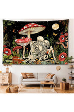 Midnight Forest Skeleton Tapestry