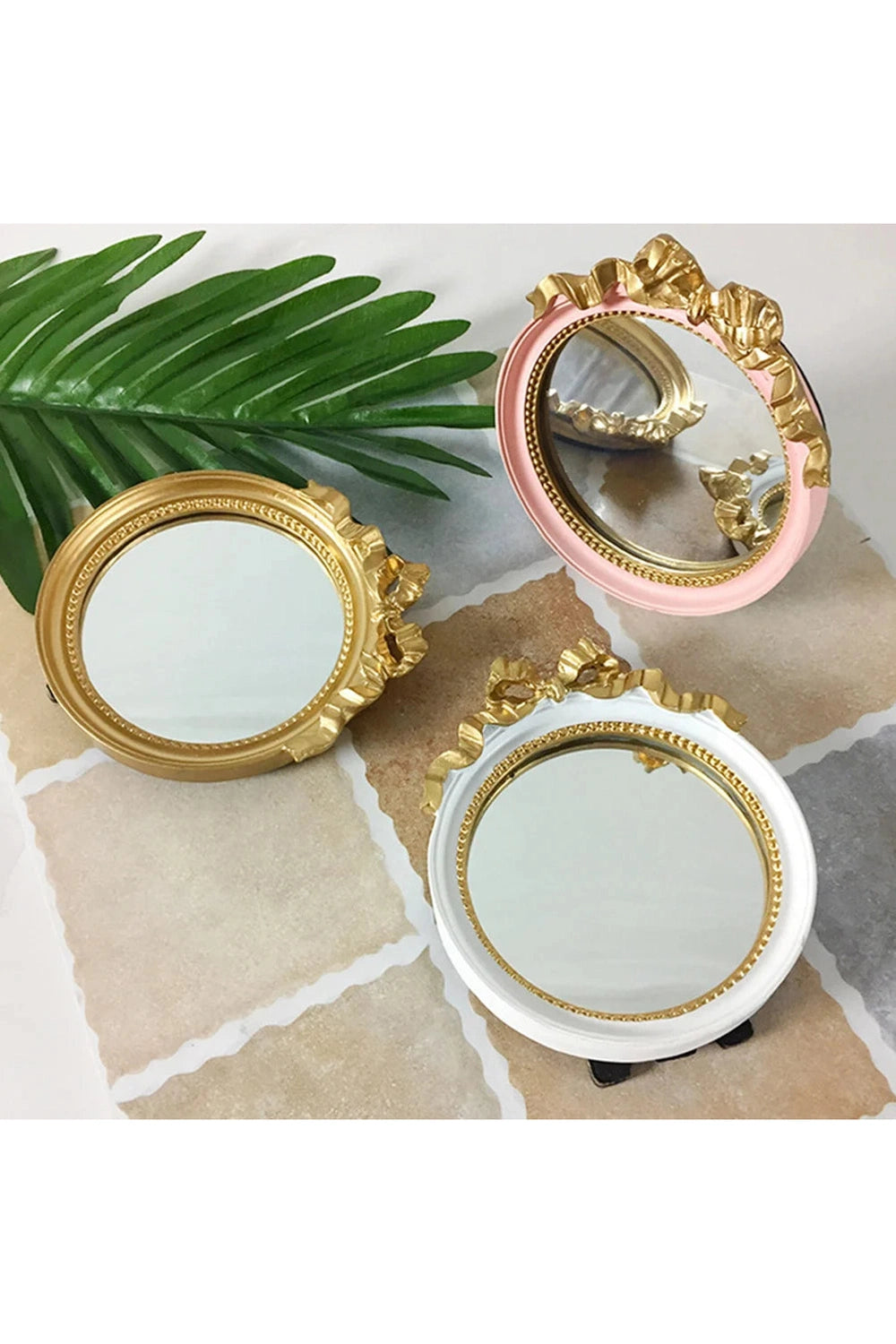 Handheld Bowknot Cosmetic Mirror