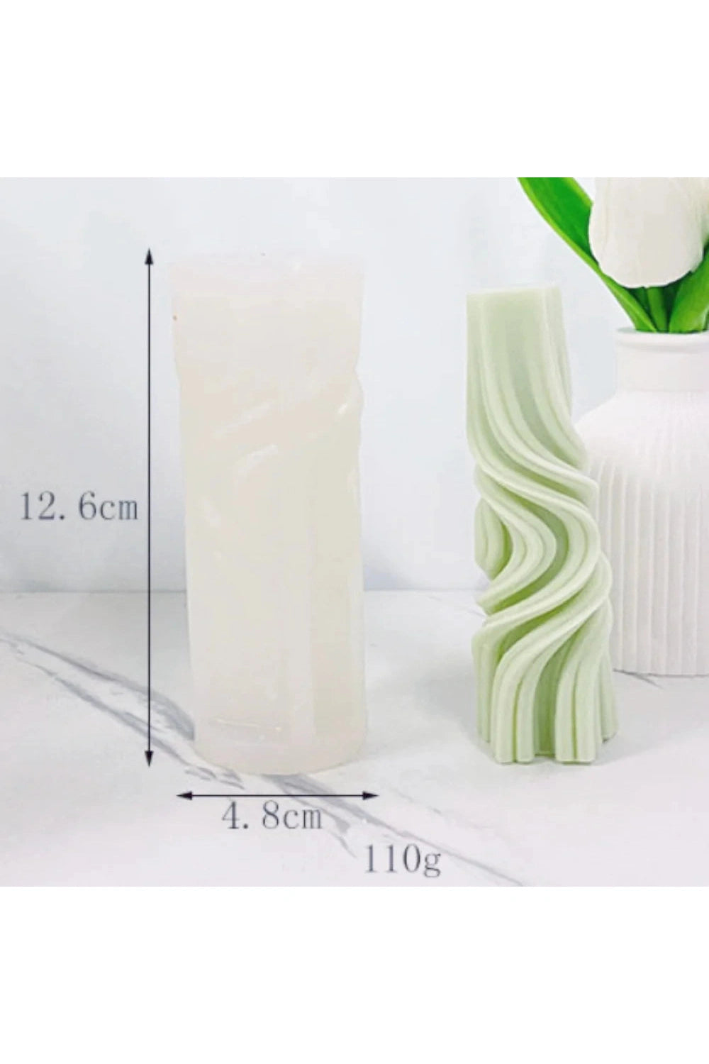 Wave Column Candle Mold DIY