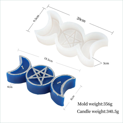 DIY Kerzenform für Pentagramm-Ornament