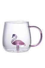 Cartoon Animal Glass Juice Cup