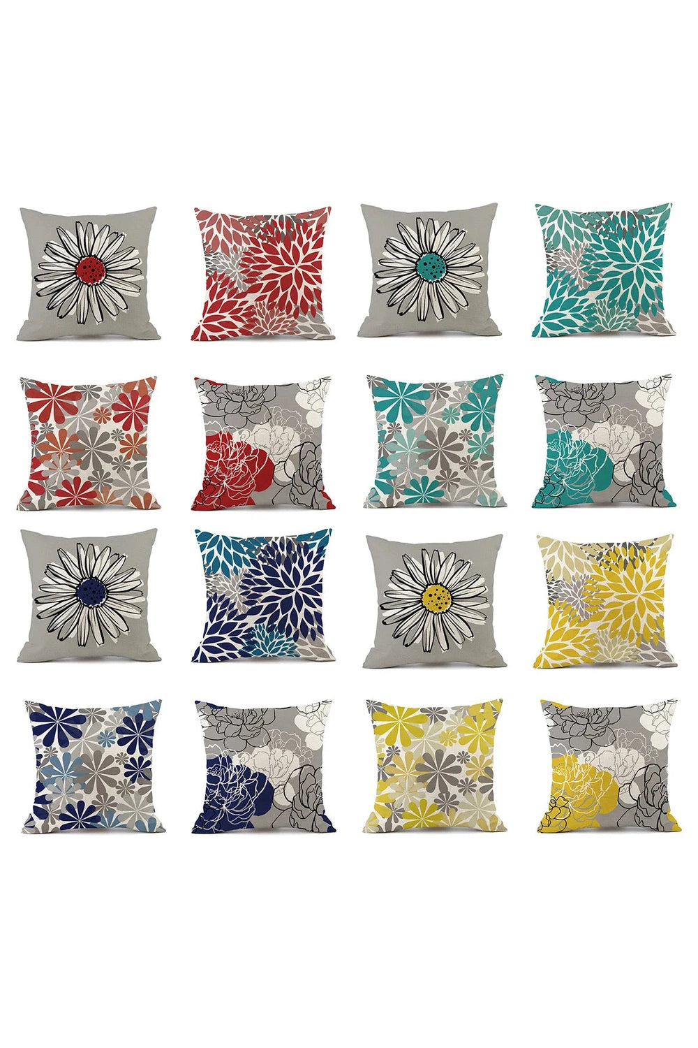 Waterproof Floral Pillow Case