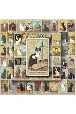 Tarot Cat Scrapbooking Stickers