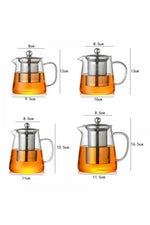 Stainless Infuser Glass Teapot