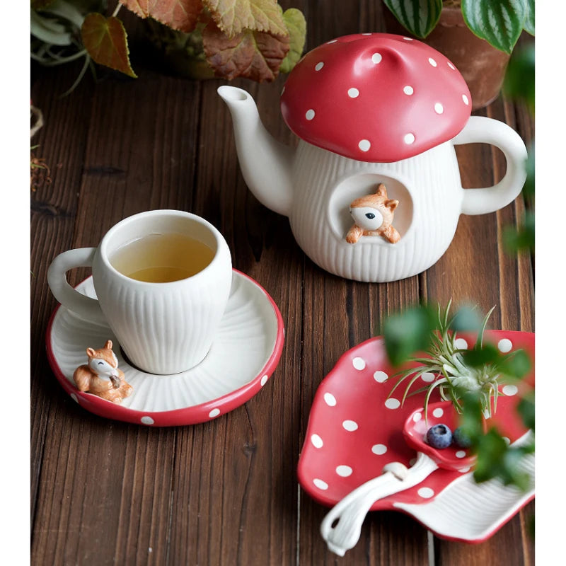 Whimsical Mushroom Serving Plate