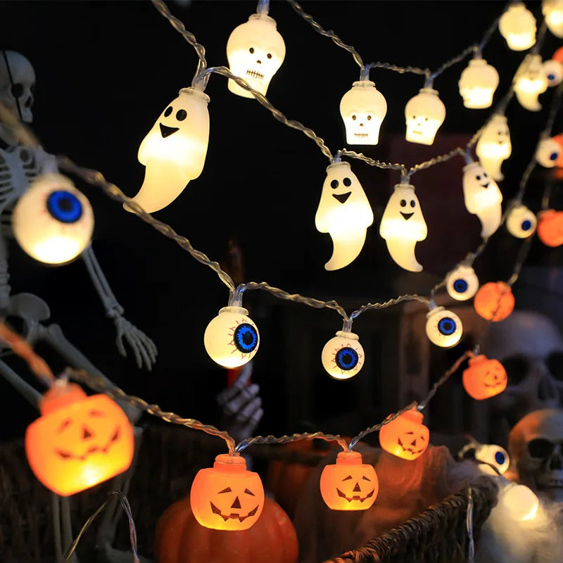 Cadena de luces LED espeluznantes para Halloween