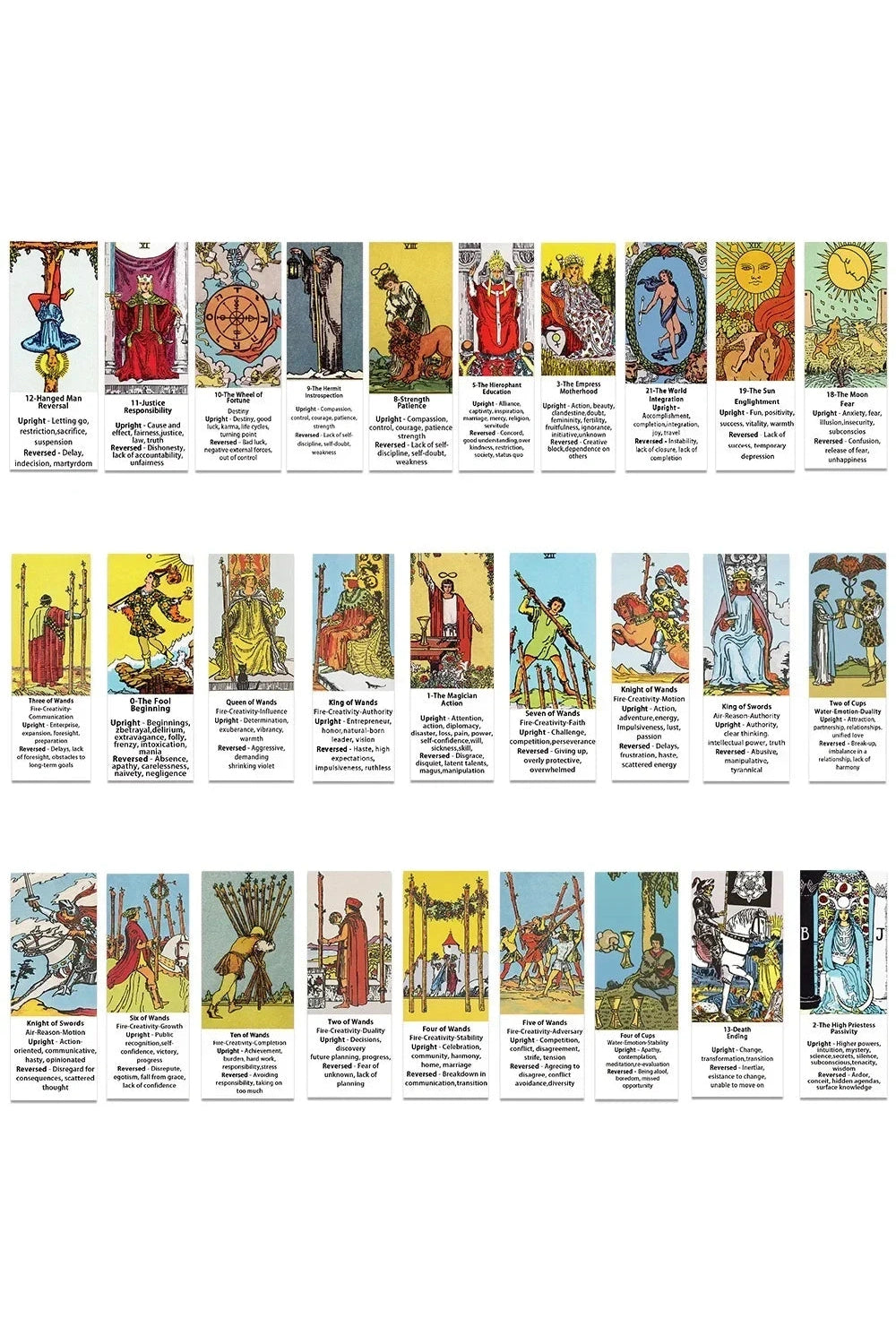 Classic Tarot Scrapbooking Stickers