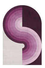 Retro Waves Geometric Rug