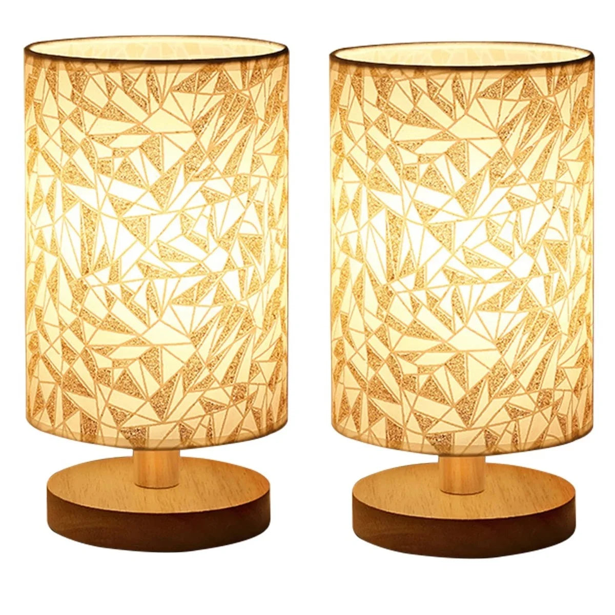 Golden Glow Leaf Table Lamp