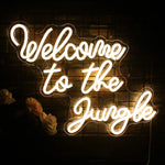 Jungle Welcome Neon Sign