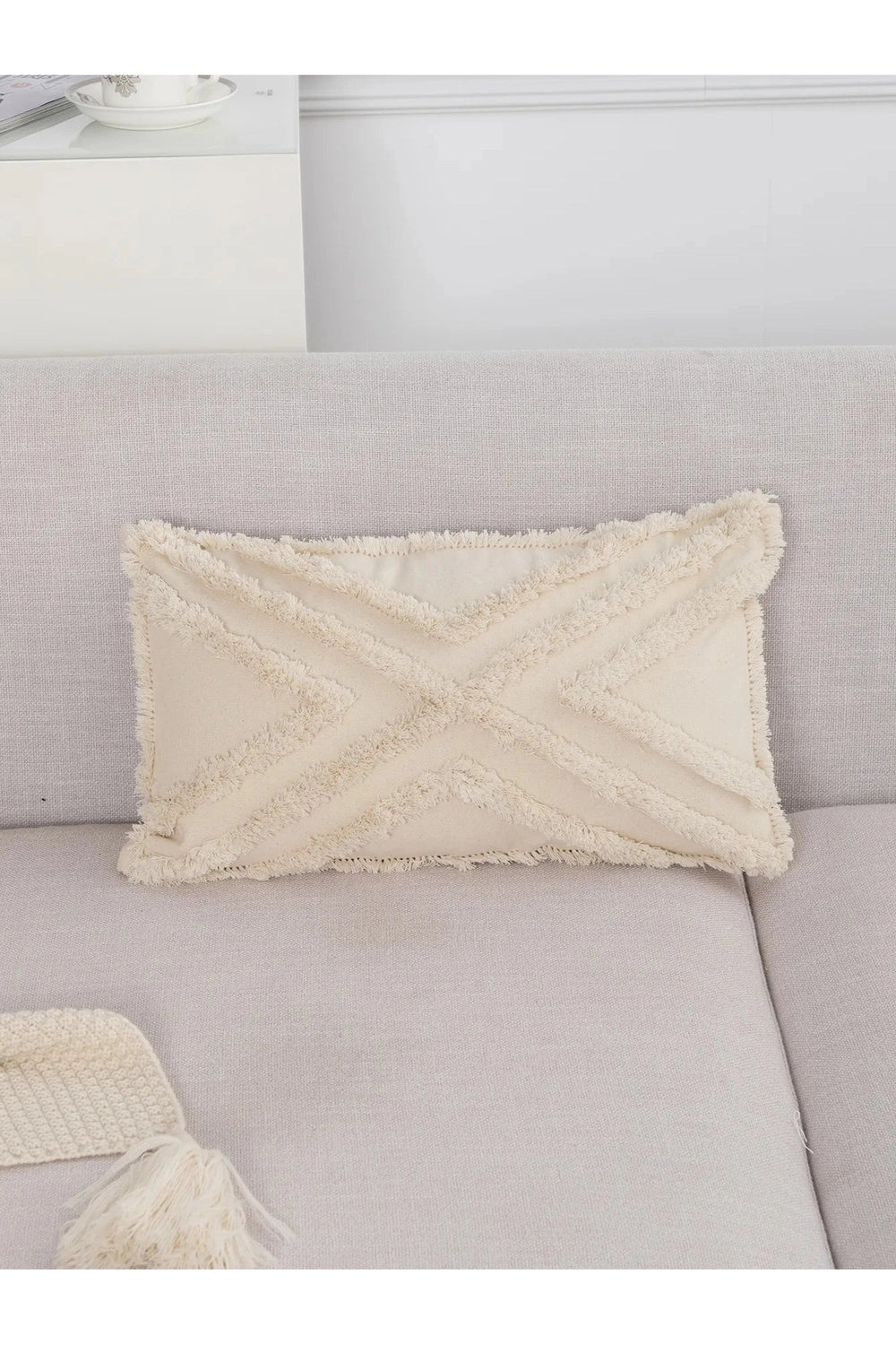 Moroccan Tufted Bohemian Pillow Case