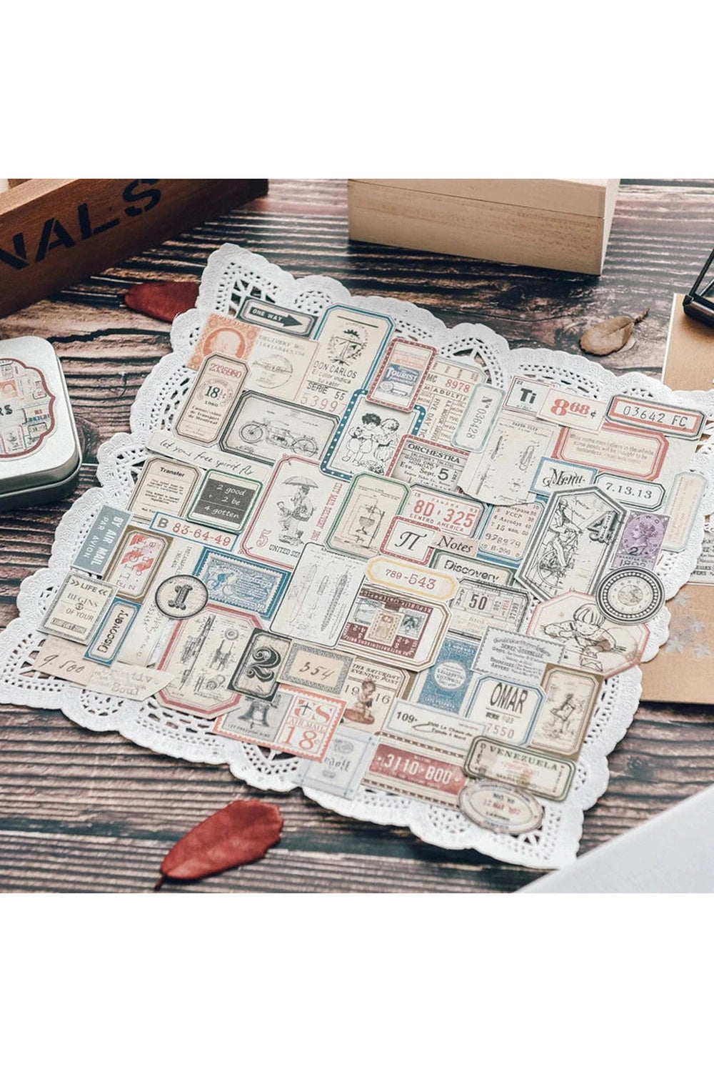 Vintage Ephemera Scrapbooking Stickers