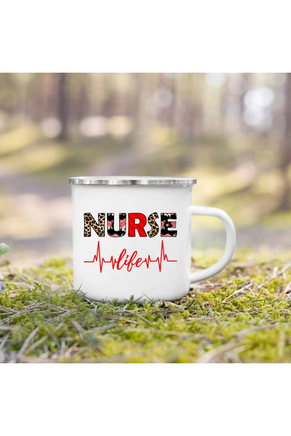 Nurse Life Enamel Coffee Mug