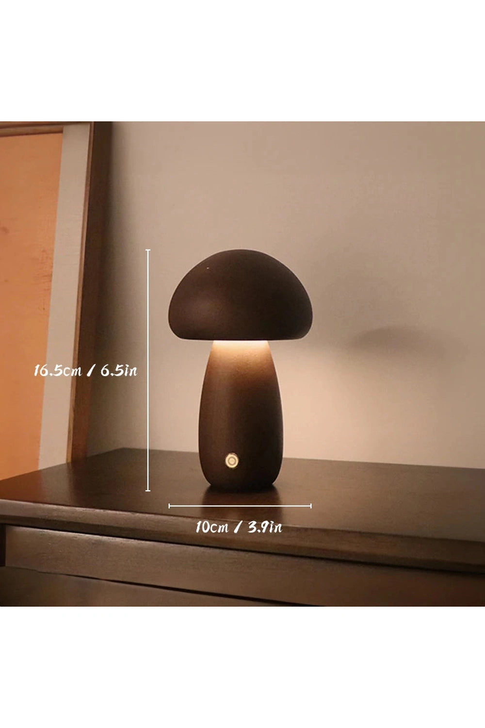 Wooden Mushroom Night Lamp