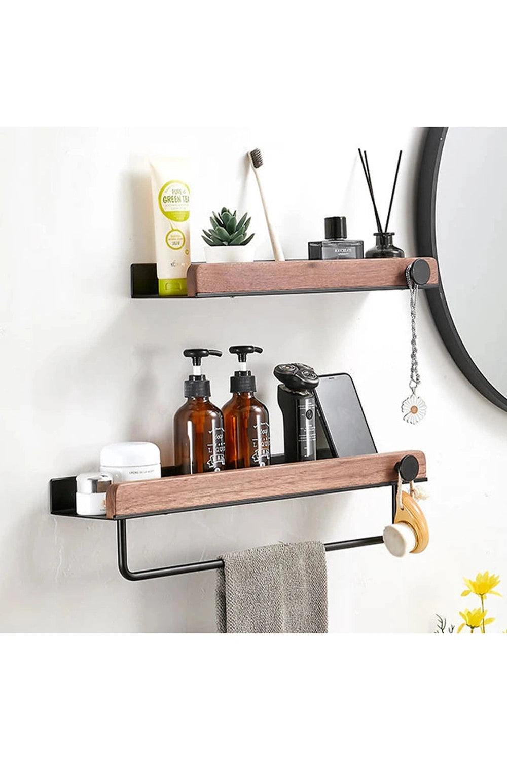 Minimalist Wood Accent Wall Shelf