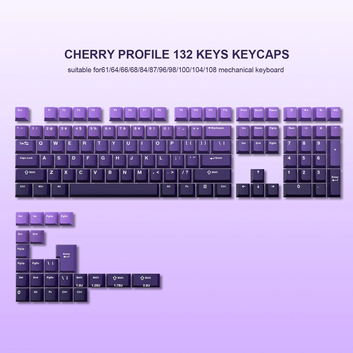 Purple Gamer Keycaps